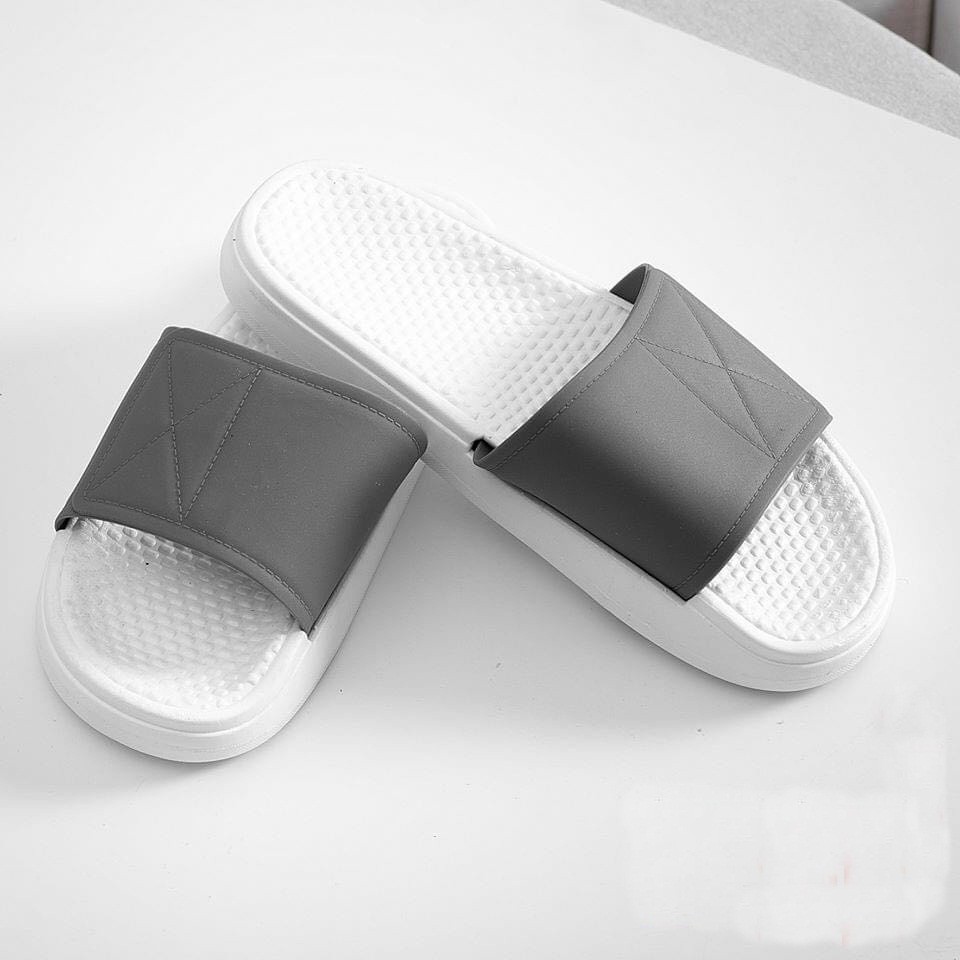 Dép Quai Ngang Nam Nữ Đúc Cao Su Trơn 3 Màu - Tăng Chiều Cao