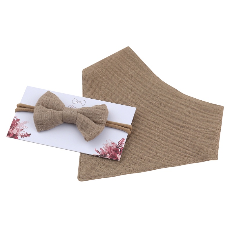 Set 2 Yếm Ăn Co Dãn Xinh Xắn Cho Bé Gái