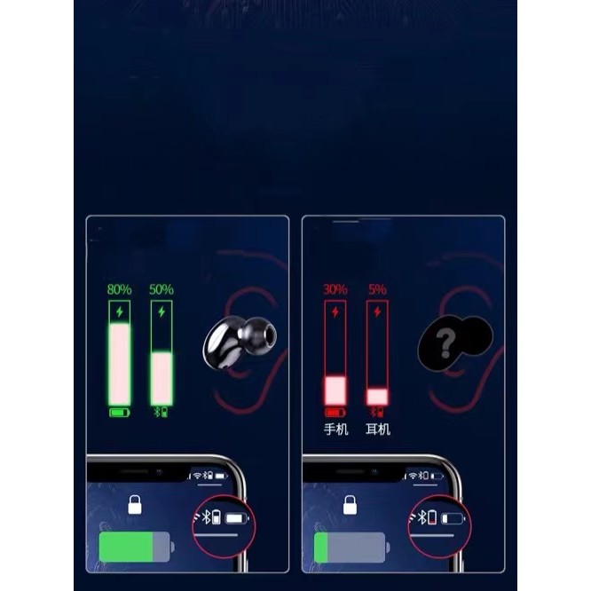 Tai Nghe Bluetooth F9 Cho các Dòng Điện Thoại Vivo Huawei Xiaomi Iphone Oppo