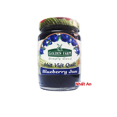 Mứt việt quất 210gr / Blueberry jam Golden Farm
