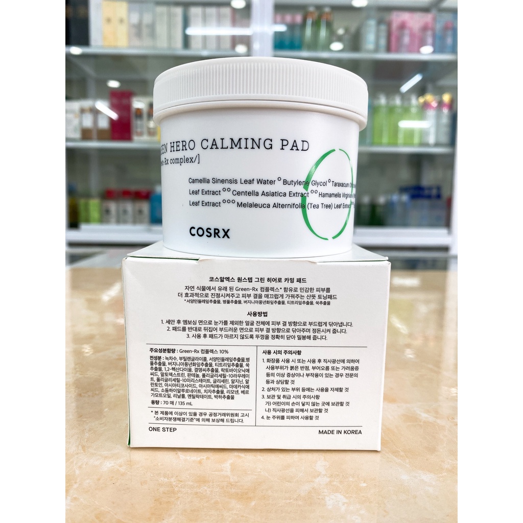 Bông Tẩy Tế Bào Chết Hóa Học , Dưỡng Ẩm Và LÀm Dịu Da Cosrx 135ML ( 70 Miếng ) Chính Hãng Hàn Quốc