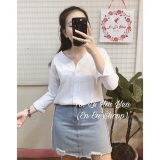 Áo sơ mi khoét sau lưng