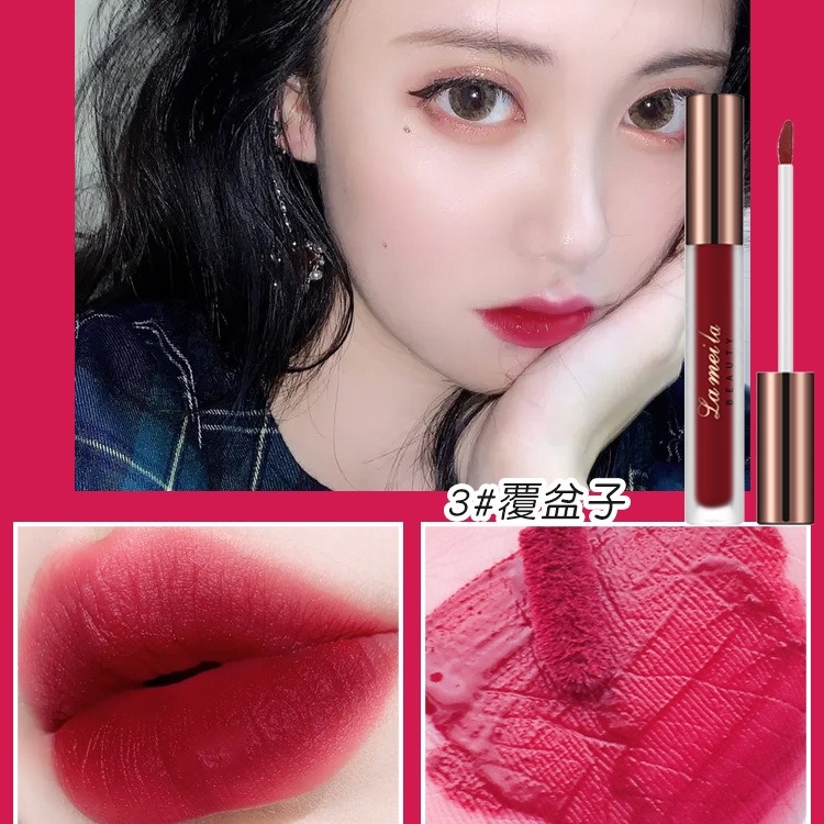 [Hàng mới về] Son môi dạng lỏng Lameila 6 màu không thấm nước lâu trôi hợp thời trang