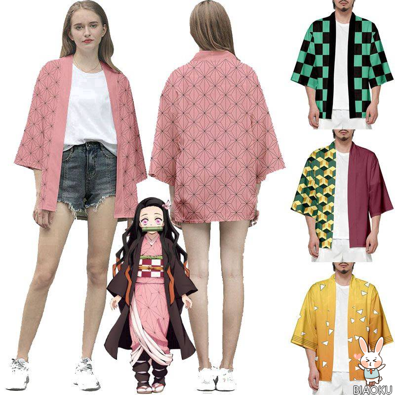 Áo Khoác Kimono Phong Cách Hoạt Hình Nhật Bản Cho Nam Nữ