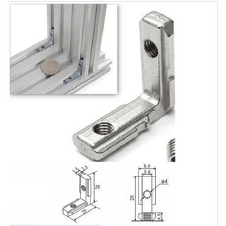 ke vuông góc cho nhôm kỹ thuật định hình CHÌM NHÔM 2020 - 3030 - 4040