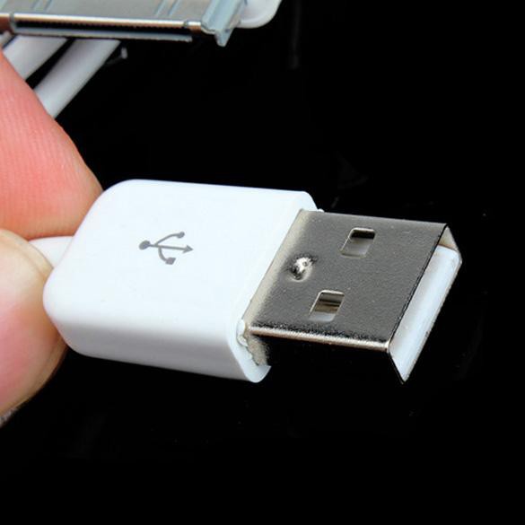 Dây cáp sạc và đồng bộ dữ liệu USB tiện lợi cho IP4 4S 3G IPmáy nghe nhạc táo NANO