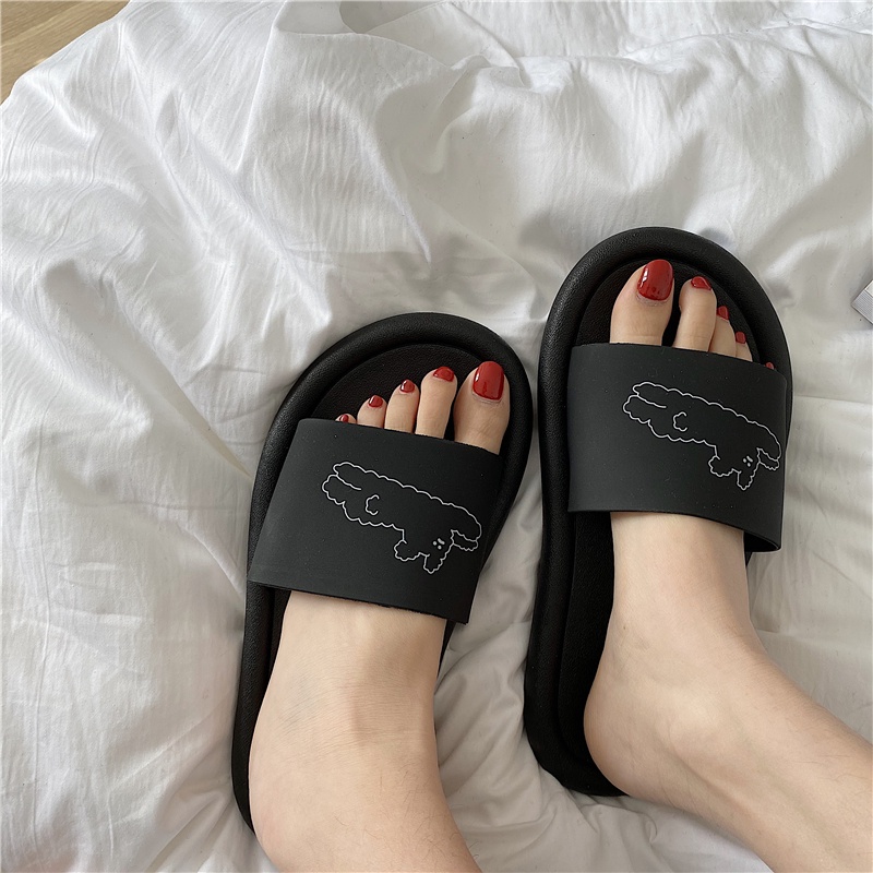 IELGY Sandal Đế Dày Phong Cách Nhật Bản Dễ Thương Cho Nữ