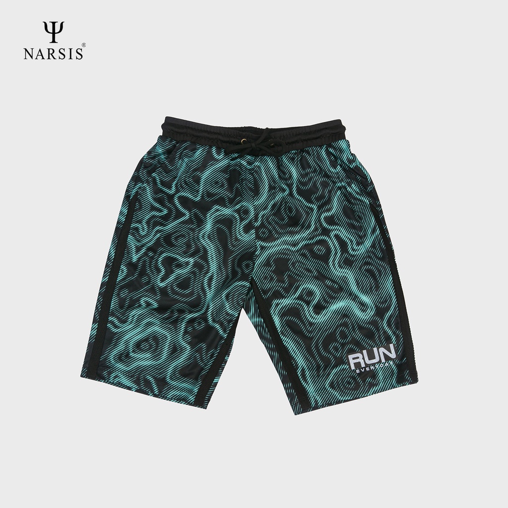 Quần Short nam Narsis S1002 sóng màu vân xanh đen và S1003 màu xanh biển chấm tròn