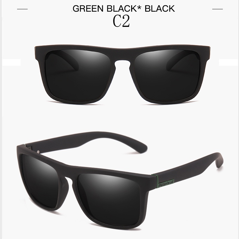 Kính Mát Phân Cực Chống Tia UV400 Polaroid Tròng Vuông Thời Trang Cho Nam Và Nữ