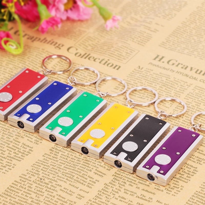 1pc đèn pin LED mini PAL có móc khóa Random Color