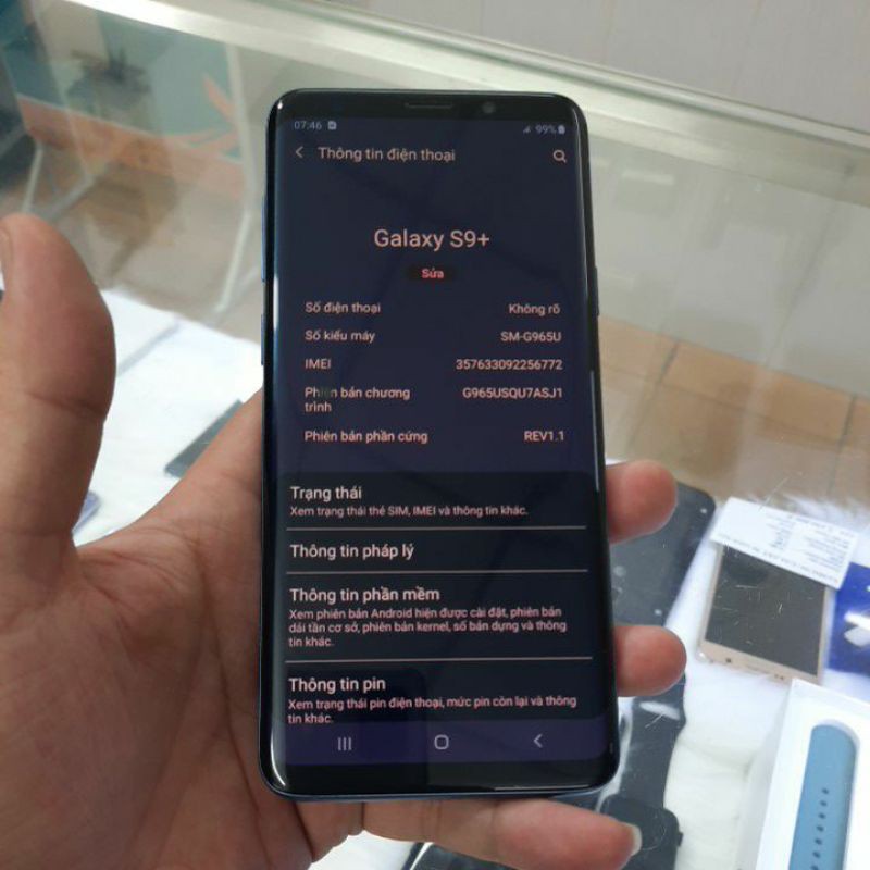 điện thoại samsung galaxy s9 + bản hàn 1sim