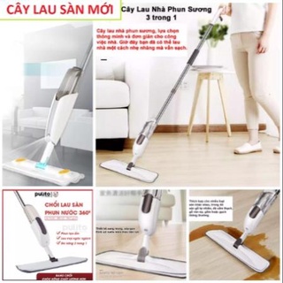 Cây Lau Nhà Phun Sương  - Chổi Lau Nhà Thông Minh Aurora 2 in 1 Có Bình Xịt Nước Tự Động