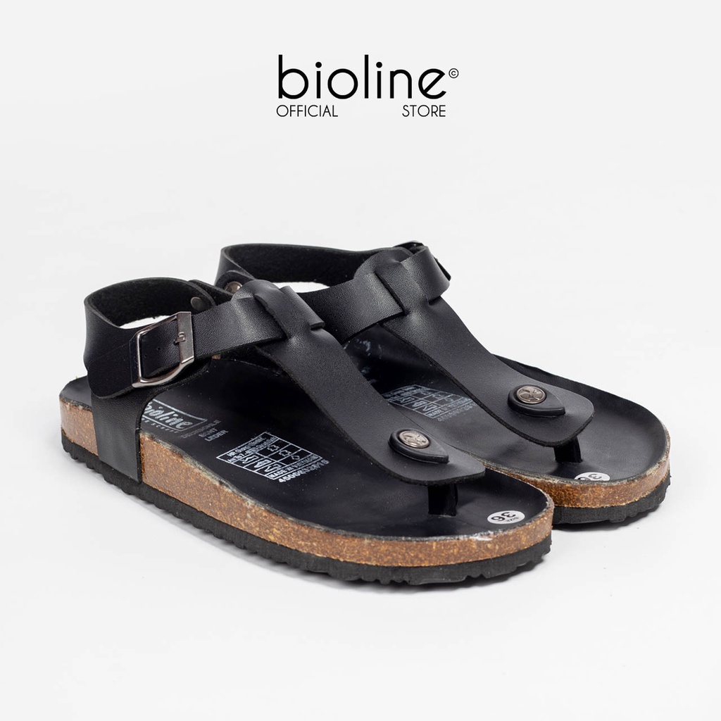 PU10- Dép sandal xỏ ngón Unisex da PU, đế trấu Bioline Birken - Xuất khẩu châu Âu