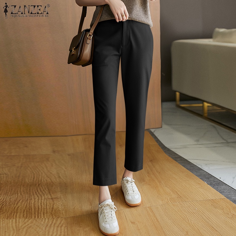 Quần dài nữ ZANZEA lưng thun co giãn thời trang