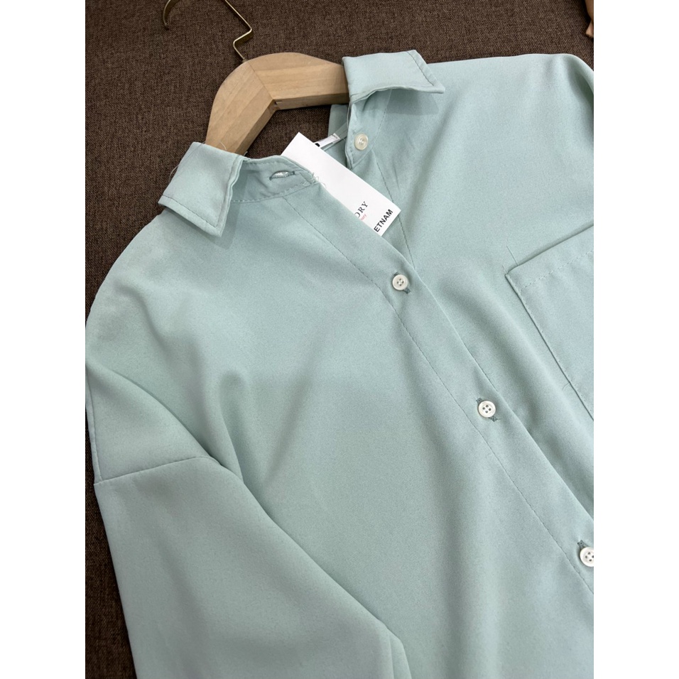 [ Chuyên Sỉ ] Áo SoMi Nữ form rộng Lụa hàn Kiểu đẹp dài tay ulzzang vintage hàn quốc cao cấp trơn