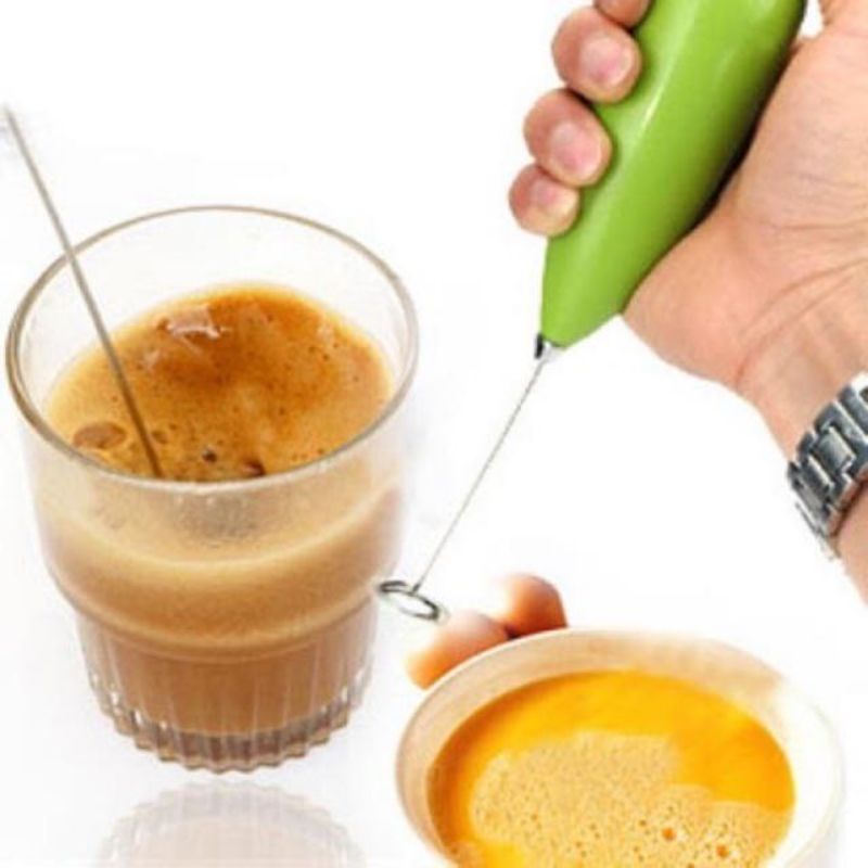 Máy đánh trứng và cà phê xài pin