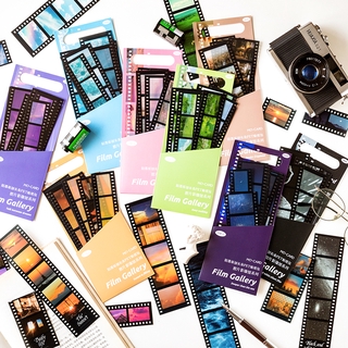 Bộ 15 miếng dán trang trí DIY dạng dải film ảnh bằng PET 8 thiết kế tùy chọn dành cho sổ lưu niệm