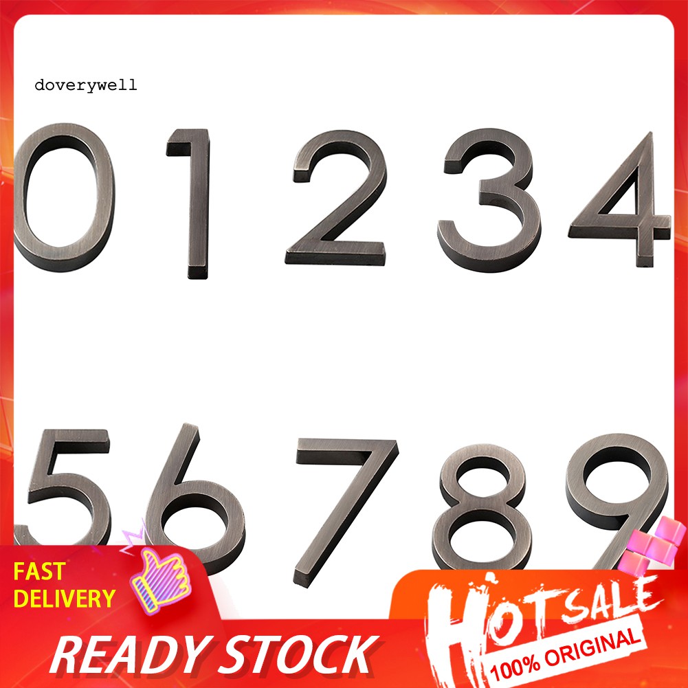 Bảng Số Phòng 6cm Mạ Vàng In Chữ Số Cho Trang Trí