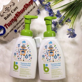 Nước rửa bình sữa Babyganics 473ml - Mỹ (dạng tạo bọt)