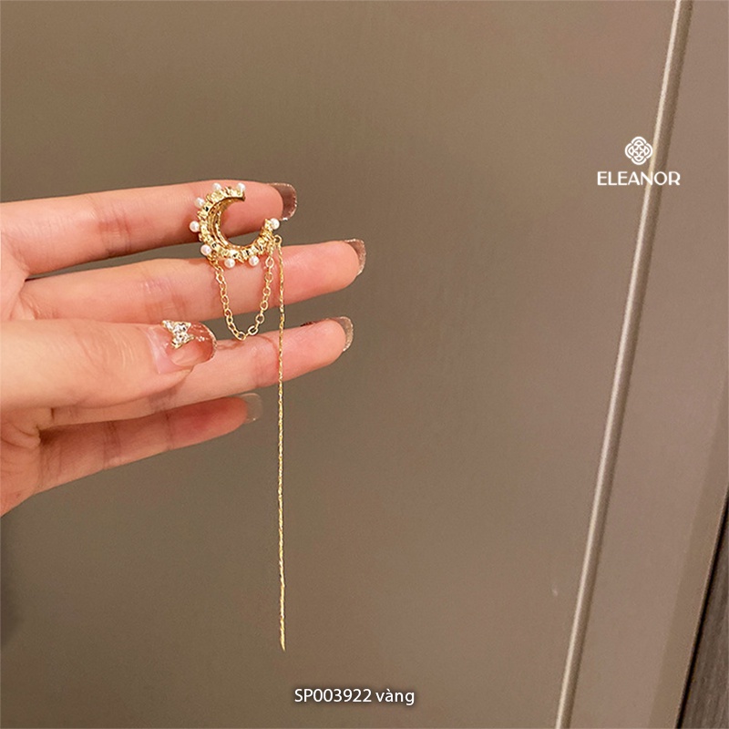 Bông tai nữ gắn vành tai đính đá ba vòng Eleanor Accessories phụ kiện trang sức cá tính ( một chiếc )