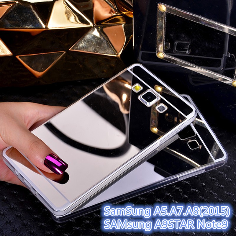 Ốp điện thoại tráng gương thời trang cho Samsung Galaxy A5 A8 A7 2015 A9 2018 Note 9