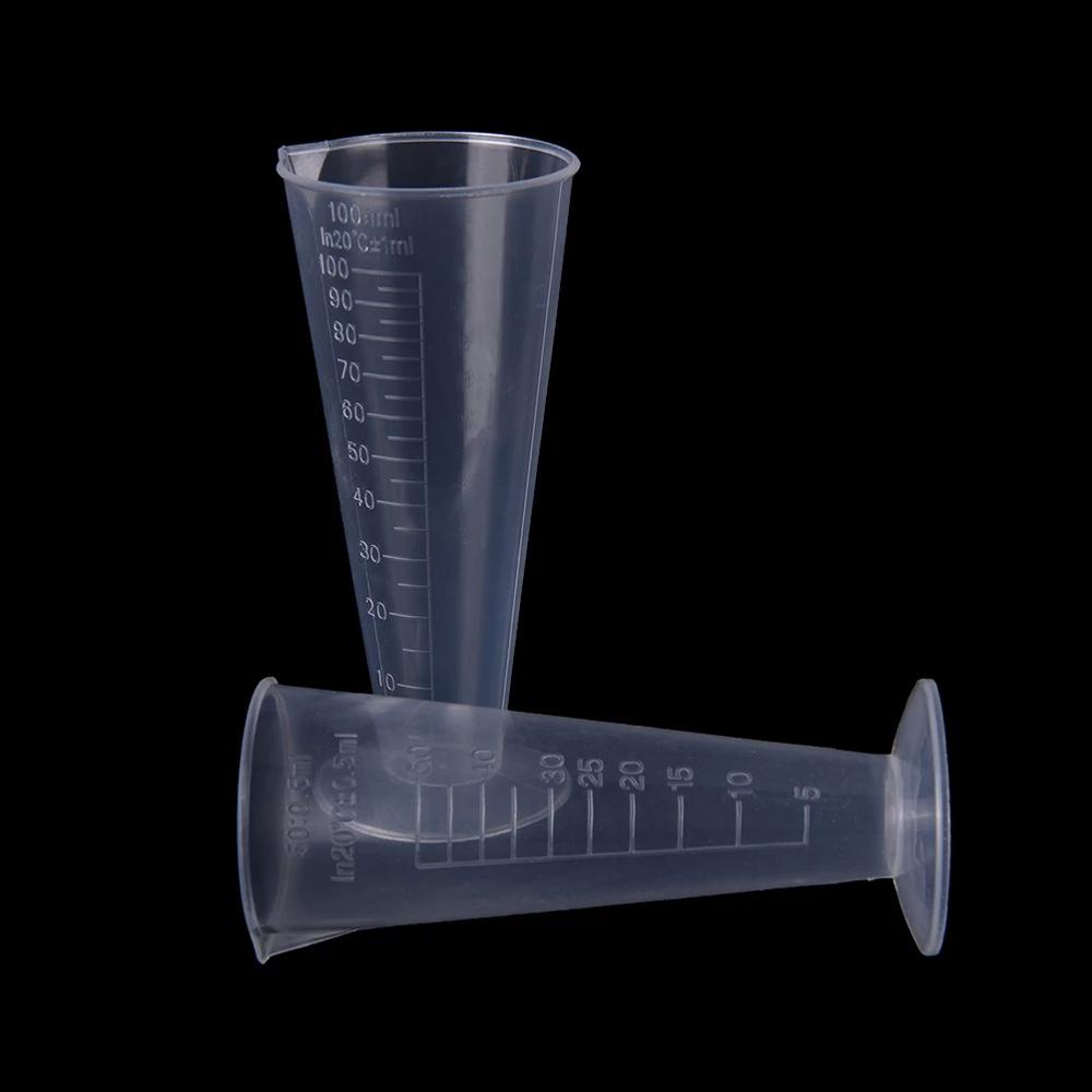 PEWANY Cốc Đong Bằng Nhựa Trong Suốt Có Thể Tái Sử Dụng 100ml