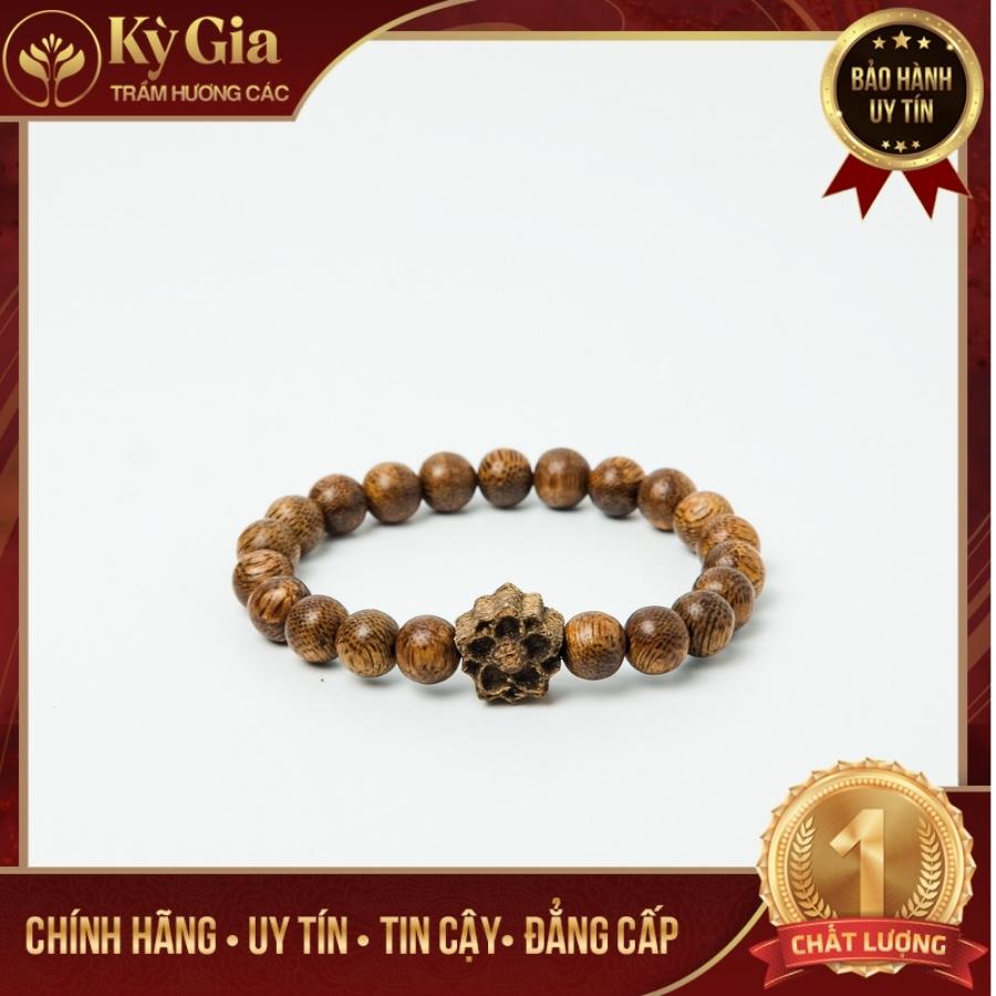 Vòng Tay Trầm Hương Kỳ Gia 21 Hạt 8 Li Phối Charm Phong Thủy Cao Cấp- Sang Trọng