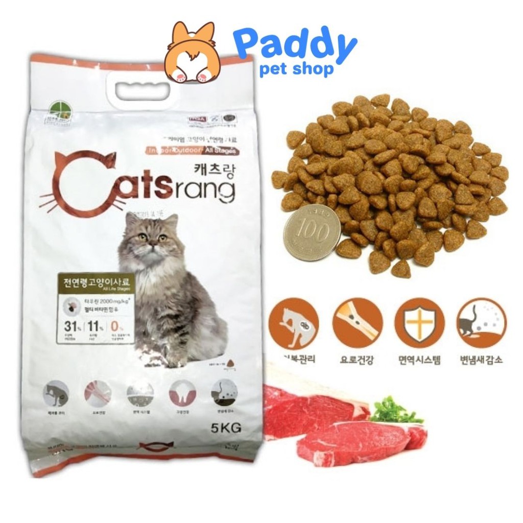 [5kg] Hạt Catsrang Cho Mèo Mọi Lứa Tuổi