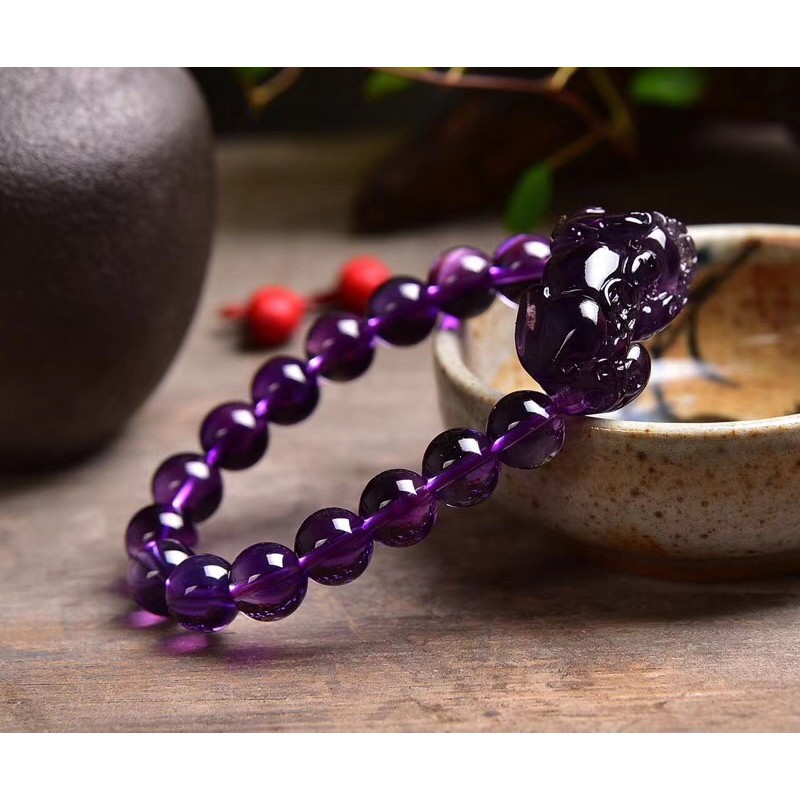 Vòng Tay Hạt Pixiu Pi Yao Màu Tím
