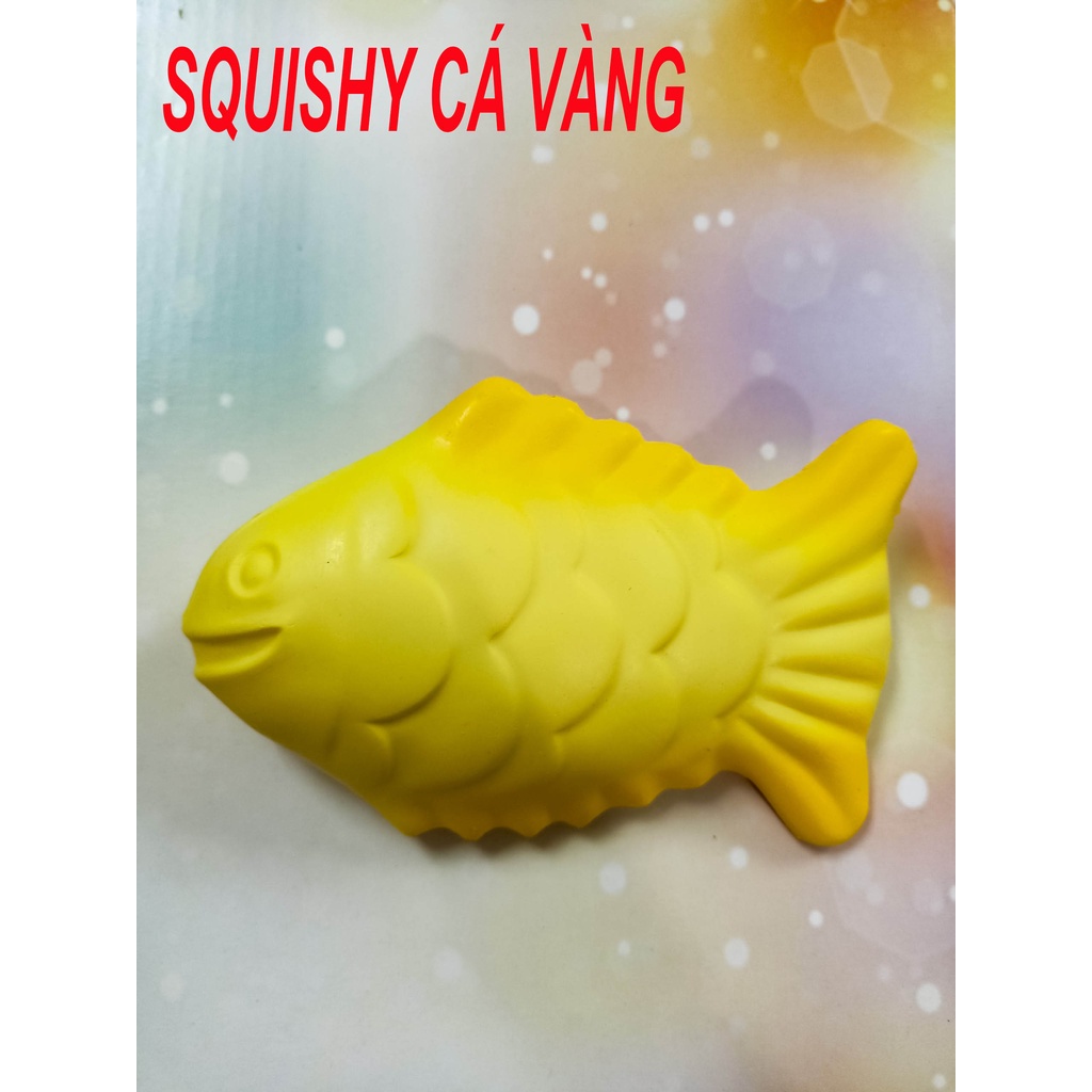 Squishy Lớn JUMBO Hình con cá chép vàng Đồ Chơi Xốp Giảm Stress Hình mềm mịn dễ Thương đàn hồi Cho Bé
