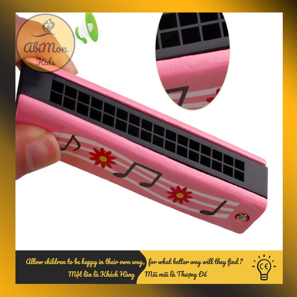 🌻 Kèn Harmonica Bằng Gỗ Cho Bé ☘️ Montessori cao cấp ✨ (Đồ chơi Gỗ - Đồ chơi Giáo Dục - An toàn - Thông minh)