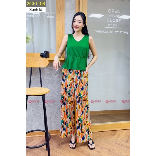 Bộ áo cotton quần Nhật lanh
