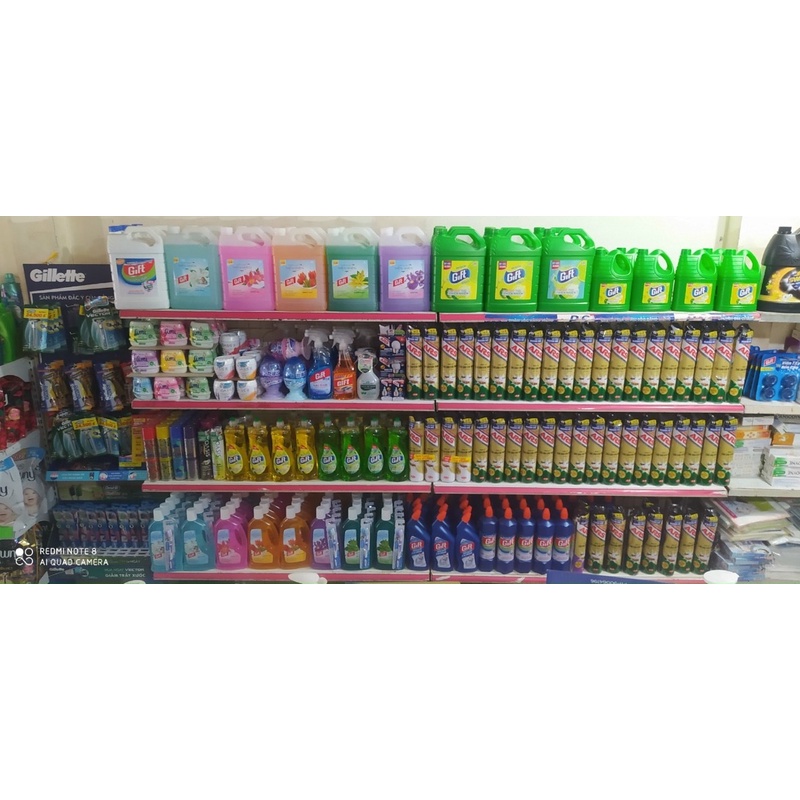 Nước rửa chén Gift 1kg5 can lớn tiết kiệm tiện lợi siêu sạch không hại da tay thơm mát nhiều bọt sạch chén/bát/đũa/nĩa