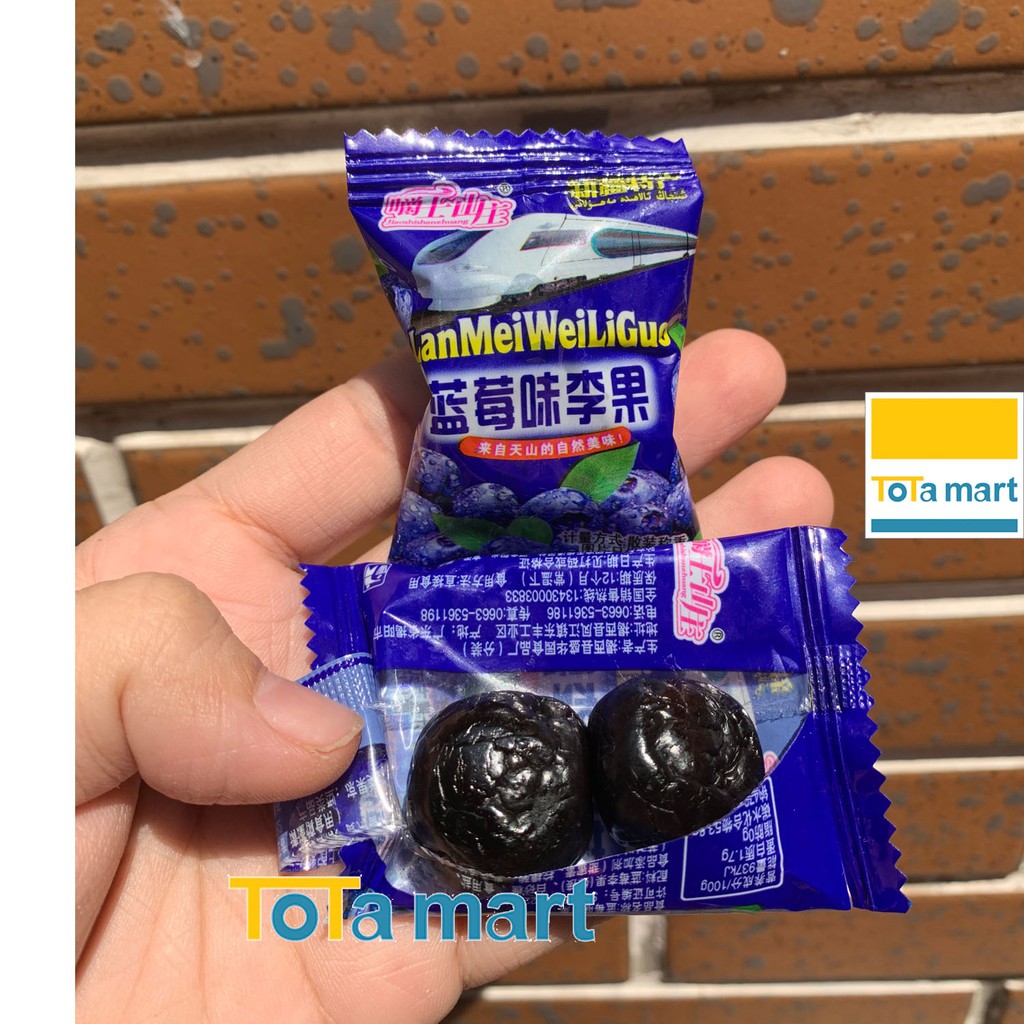 Ô mai Cherry, ô mai Việt quất 428g / gói. Sản xuất 01/2021.