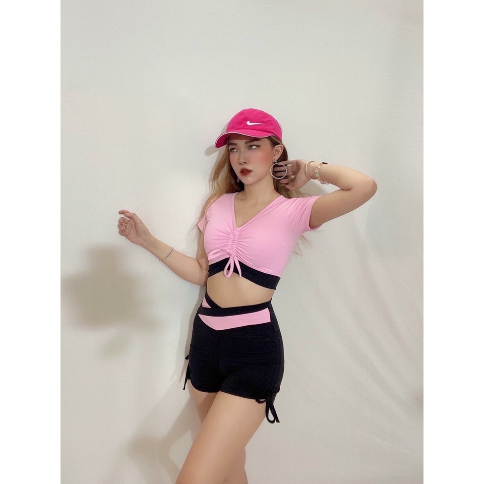 [Bán sỉ] Set Đồ Tập Nữ đùiTập Thể Thao, Gym, Yoga, Erobic Cao Cấp Nhiều Màu- Đồ tập gym yoga chạy bộ thể thao có chữ nữ