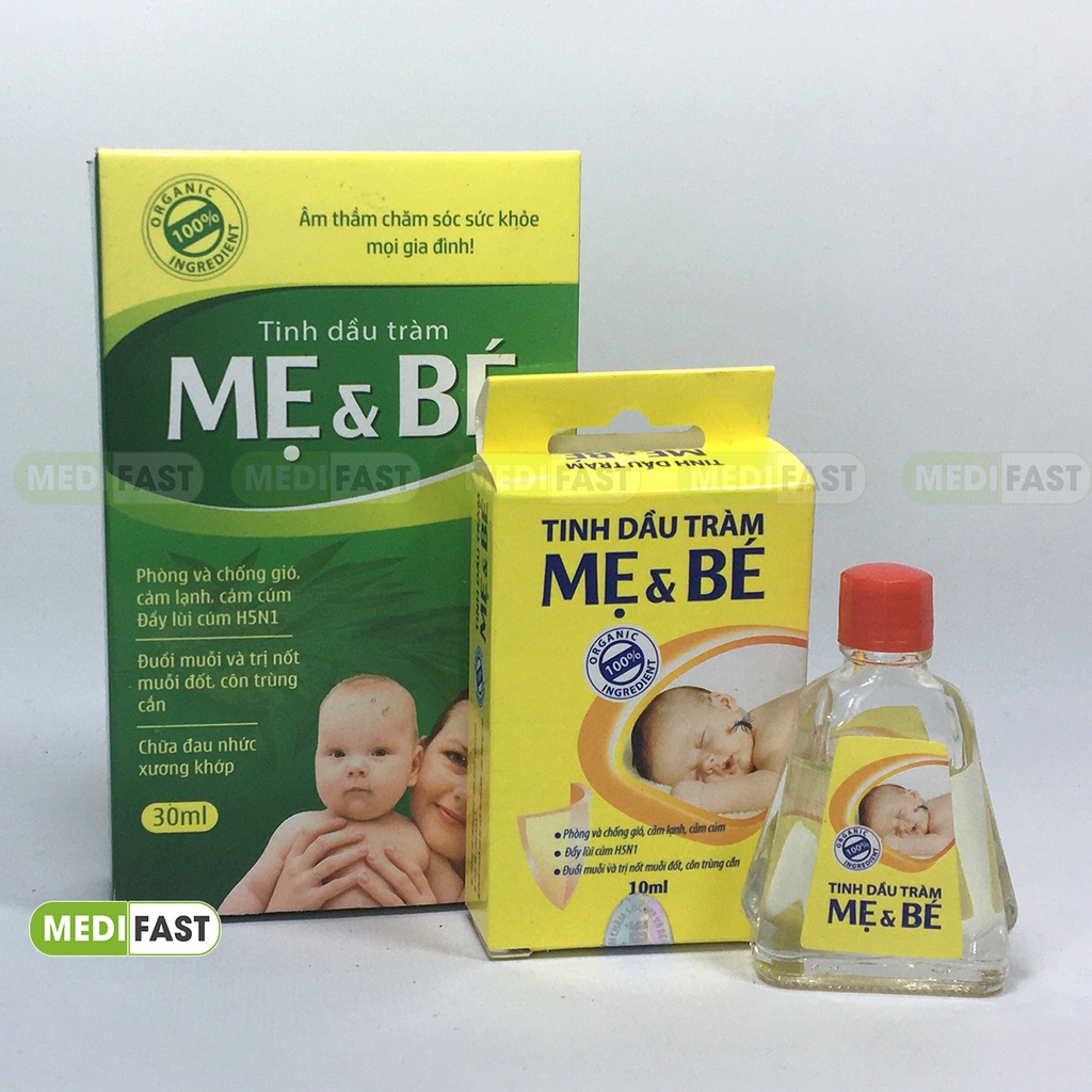 Tinh dầu tràm Mẹ và Bé giúp phòng gió - Ngừa cảm lạnh - Cảm cúm H5N1