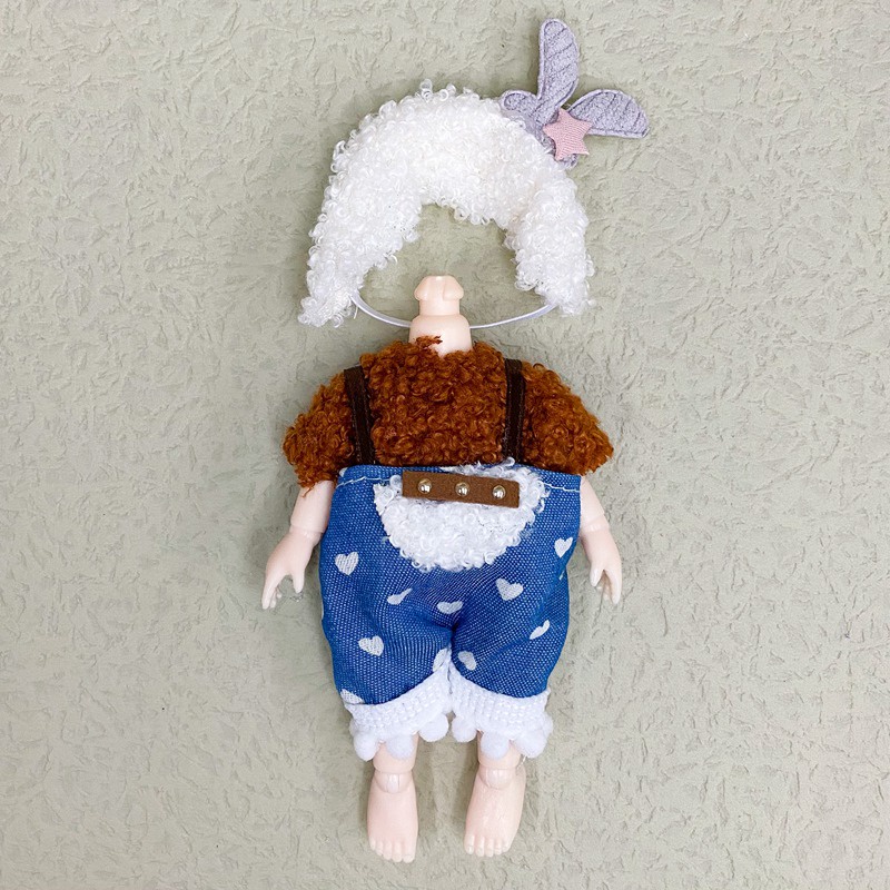 Bộ Đồng Phục Búp Bê BJD 16cm OB11 17CM Tỉ Lệ 1 / 12 Dễ Thương