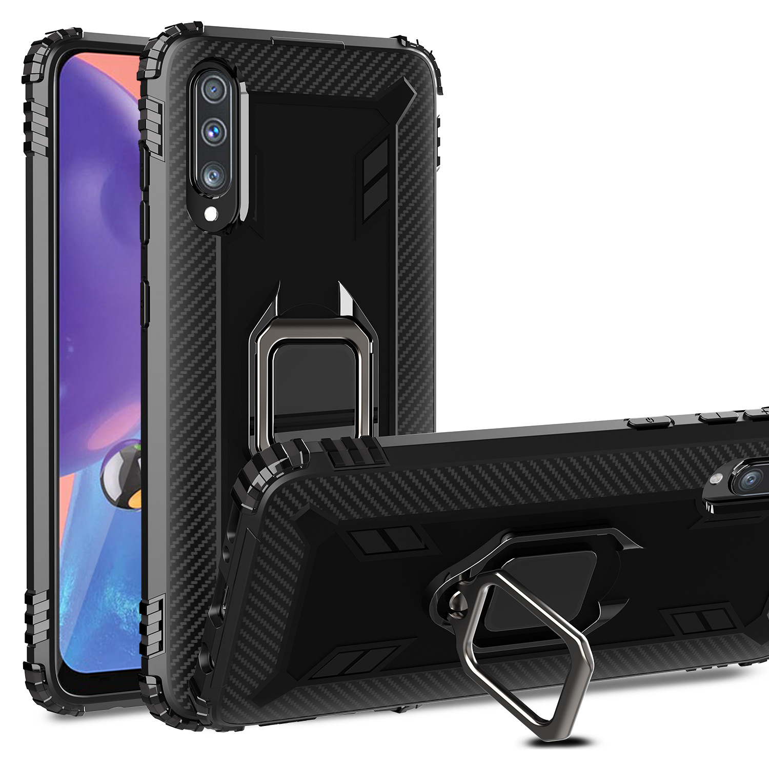 Ốp Lưng Chống Sốc Có Nhẫn Đỡ Điện Thoại 3c Cho Samsung Galaxy A70 | BigBuy360 - bigbuy360.vn
