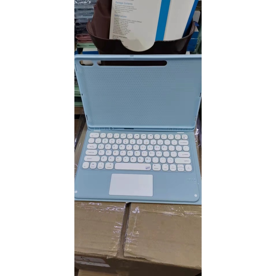 Bao Da Máy Tính Bảng Kèm Bàn Phím Bluetooth Nam Châm Cho Samsung Tab S9plus SM-X810 2023 S7FE 12.4inch 2021 S8Plus S8Ultra Giá Đỡ