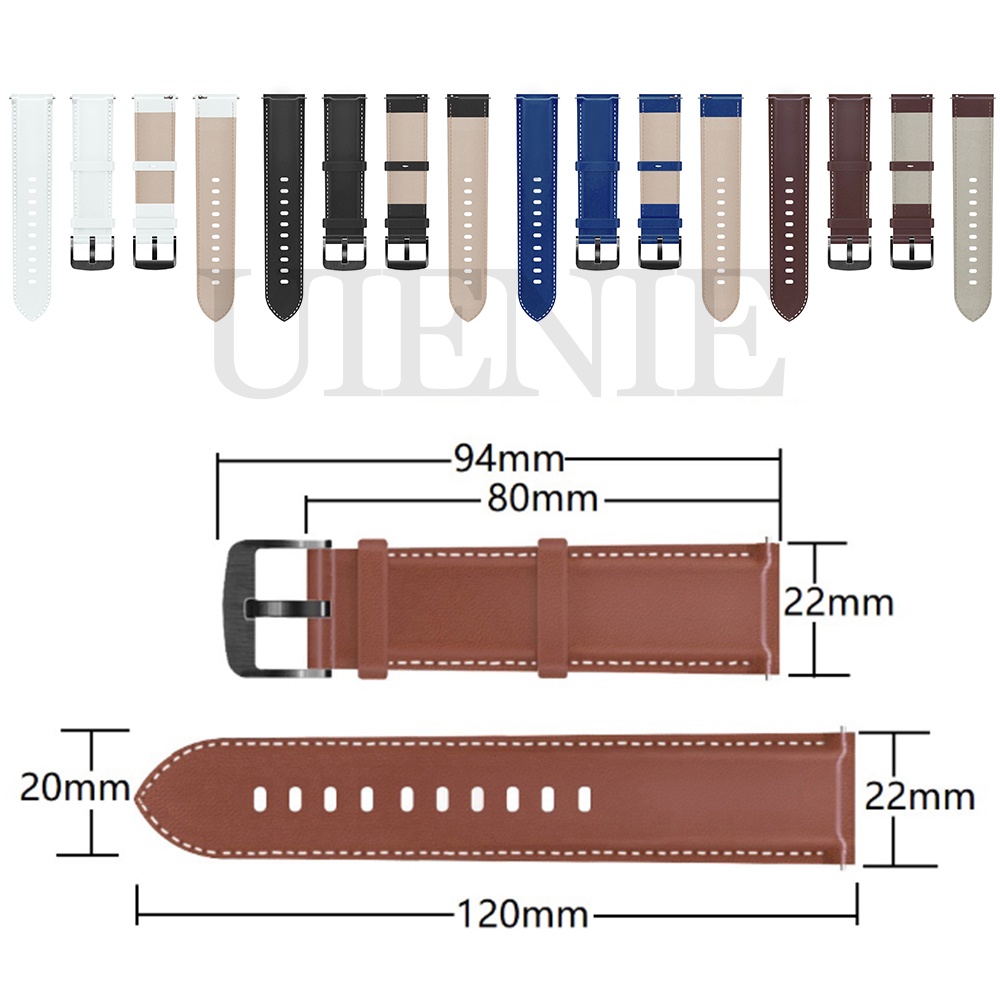 GT2 46mm Strap Dây Đeo Dây da 20mm 22mm Cho Đồng Hồ Huawei Watch 3/ 3 Pro/ GT 2 Pro/ GT3 46mm
