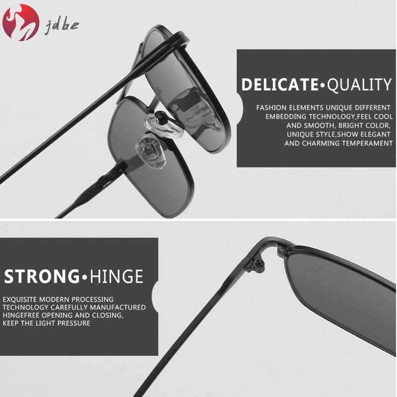 Kính Mát Gọng Kim Loại Siêu Nhẹ Nhỏ Gọn Thời Trang Cho Nam Nữ