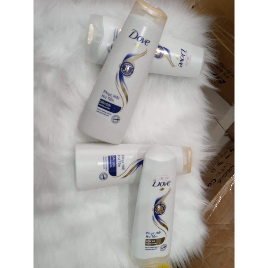Bộ GỘI -XẢ DOVE  phục hồi hư tổn , khô xơ, nuôi dưỡng tóc khỏe , mềm mượt
