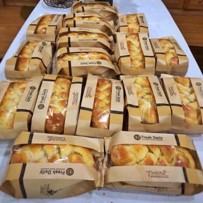 10 chiếc túi đựng bánh mì hoa cúc dọc
