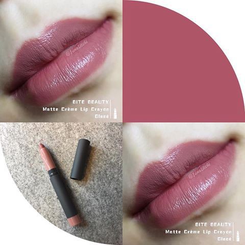 (Sẵn) Son Bút Chì Bite Beauty Matte Creme Lip Crayon Màu Glace