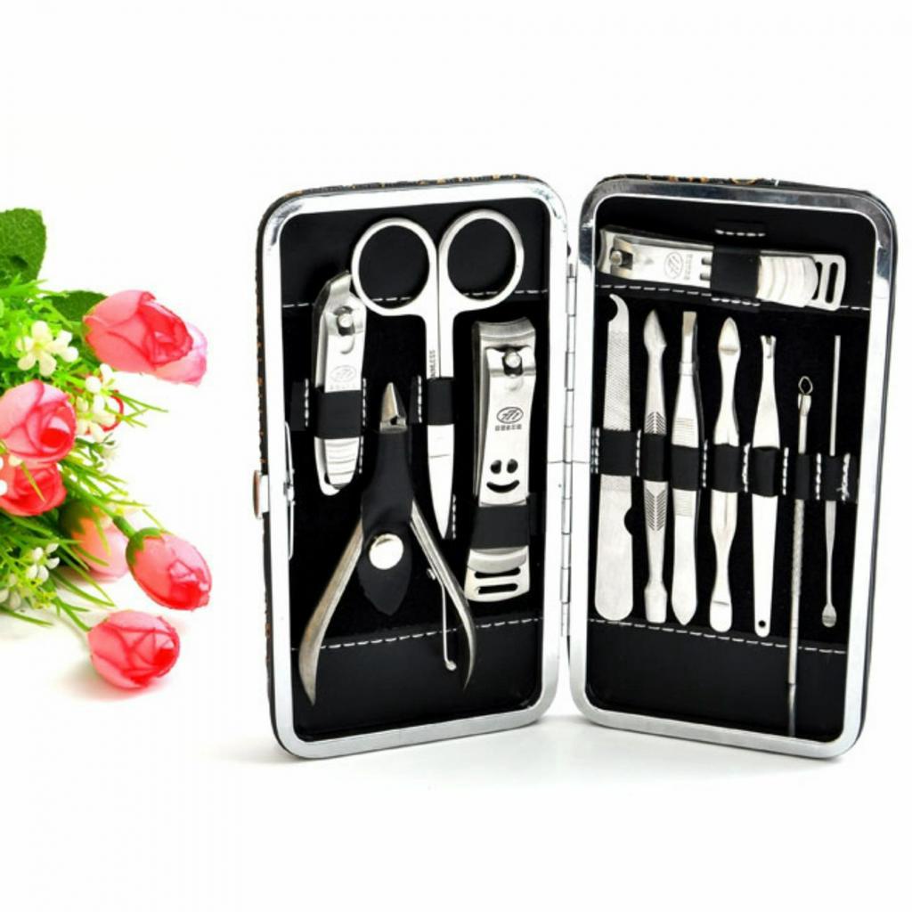 Bộ Dụng Cụ Cắt Móng Tay 12 Món - Bộ Kiềm Cắt, Bấm Móng Tay, Làm Nail
