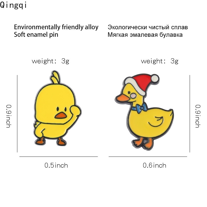 Ghim cài áo Miss Zoe hình vịt vàng dễ thương cho bé