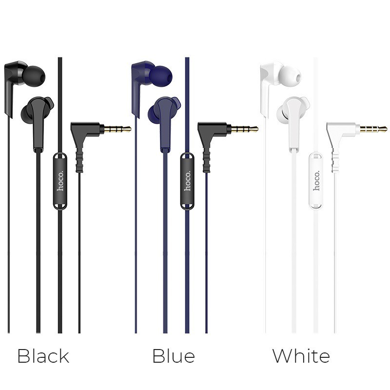 Tai nghe hoco M72 chân 3.5mm thiết kế thể thao năng động, có núm chống ồn, âm thanh cực chất