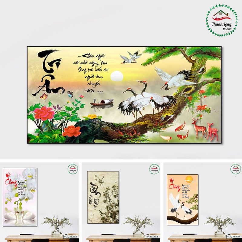 Tranh Tráng Gương 5D Cao Cấp Treo Tường