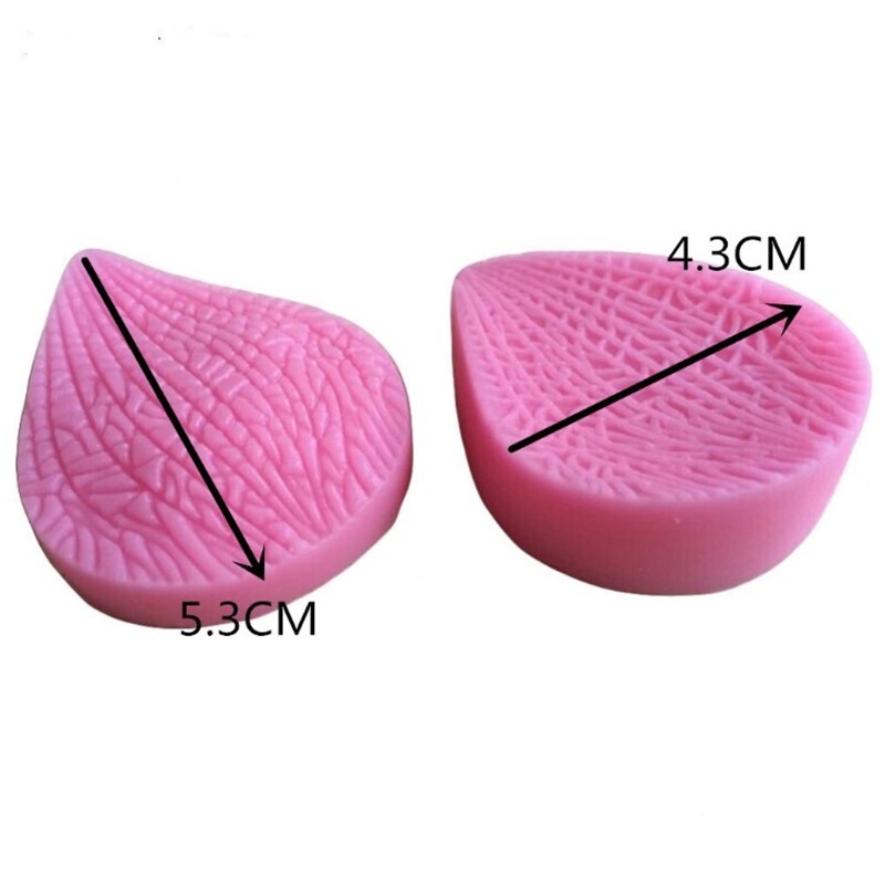 Set 2 Khuôn Silicone Tạo Hình Cánh Hoa Phong Lan Trang Trí Bánh