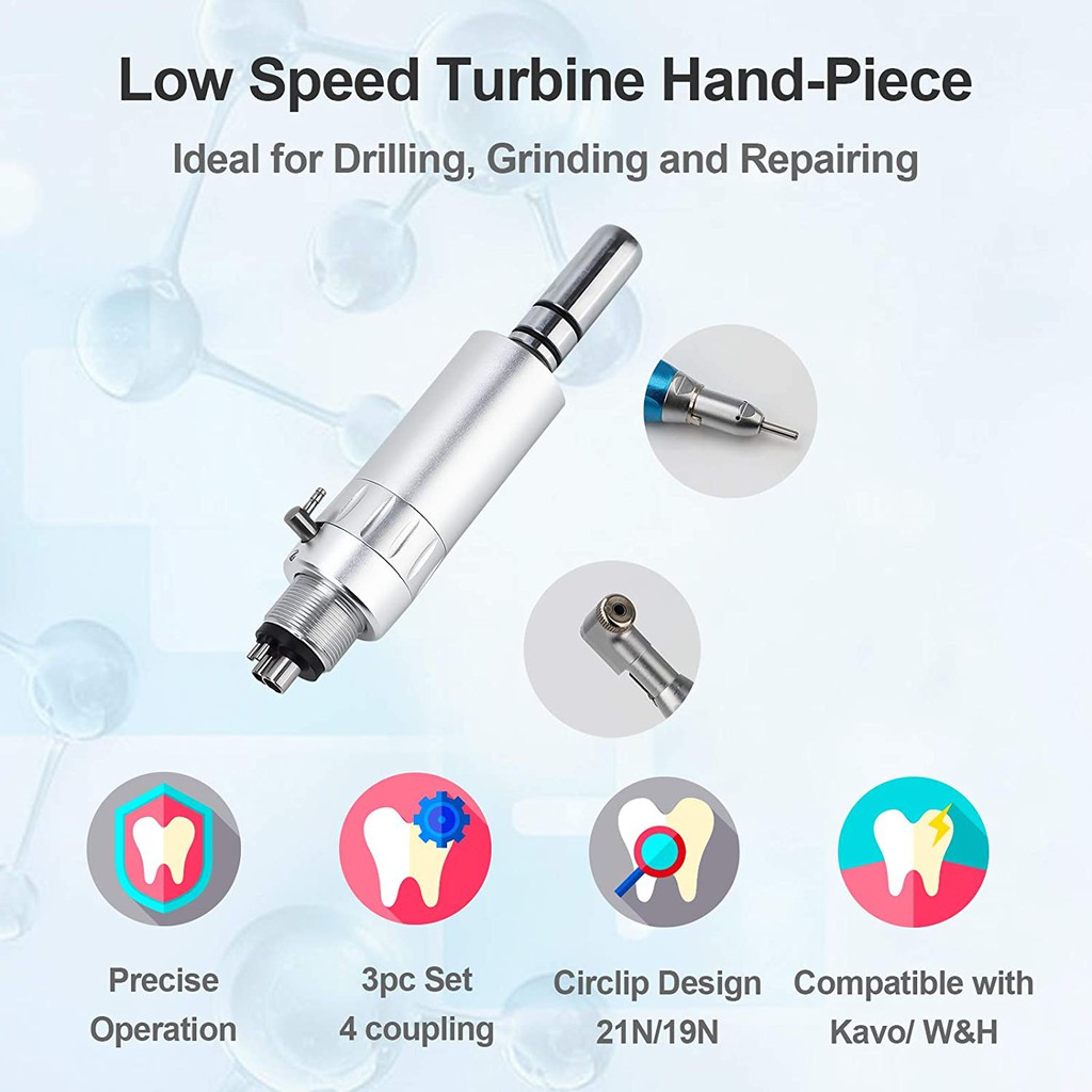 Nsk Bộ 4 Đầu Nối Tua Bin Tốc Độ Thấp Cho Máy Khoan Nha Khoa - Ideal Để Khoan Và Sửa Chữa